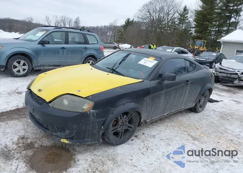 2006 Hyundai Tiburon Gt/Gt Limited/Se z USA, uszkodzony, nr VIN KMHHN65F76U221550